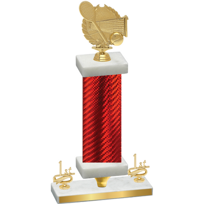 Premium Single Red Carbon Fiber First Place Tennis Trophy