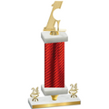 Premium Single Red Carbon Fiber Year Golf Trophy