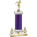 Premium Single Purple Carbon Fiber Victory Swimming Trophy