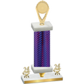 Premium Single Purple Carbon Fiber Year Insert Trophy