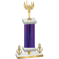 Premium Single Purple Carbon Fiber Victory Victory Trophy