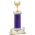 Premium Single Purple Carbon Fiber Year Victory Trophy
