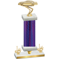 Premium Single Purple Carbon Fiber First Place Cars Trophy