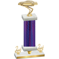Premium Single Purple Carbon Fiber Second Place Cars Trophy
