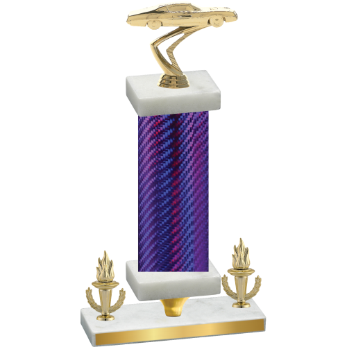 Premium Single Purple Carbon Fiber Victory Cars Trophy