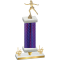 Premium Single Purple Carbon Fiber First Place Skater Trophy