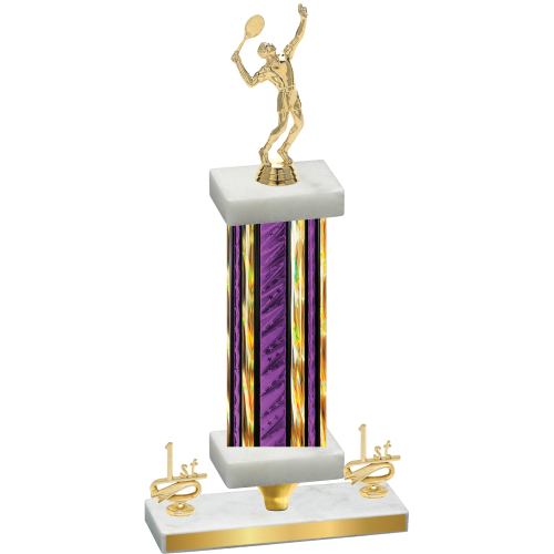 Premium Single Purple Glacier First Place Tennis Trophy