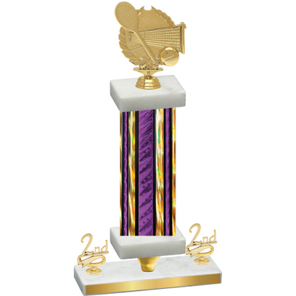 Premium Single Purple Glacier Second Place Tennis Trophy