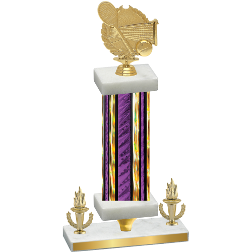 Premium Single Purple Glacier Victory Tennis Trophy