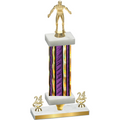 Premium Single Purple Glacier Year Wrestling Trophy
