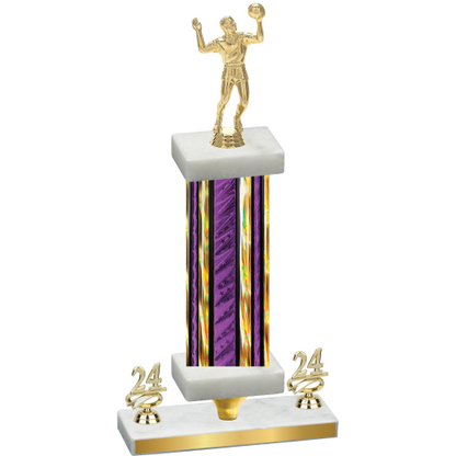 Premium Single Purple Glacier Year Volleyball Trophy