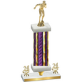 Premium Single Purple Glacier Year Swimming Trophy