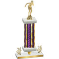 Premium Single Purple Glacier Year Tennis Trophy