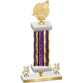 Premium Single Purple Glacier Year Swimming Trophy