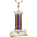 Premium Single Purple Glacier First Place Cheerleading Trophy