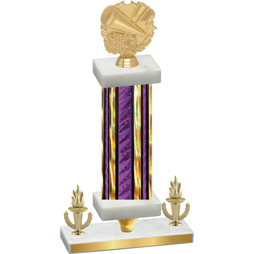 Premium Single Purple Glacier Victory Cheerleading Trophy