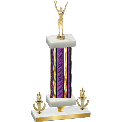 Premium Single Purple Glacier Victory Victory Trophy