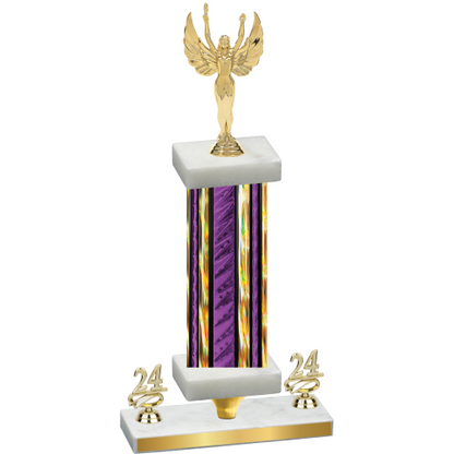 Premium Single Purple Glacier Year Victory Trophy