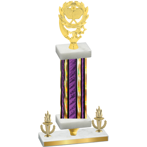 Premium Single Purple Glacier Victory Pickleball Trophy