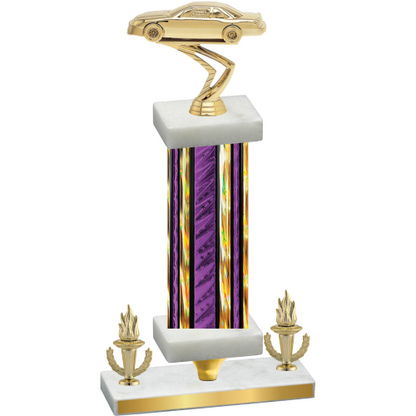 Premium Single Purple Glacier Victory Cars Trophy