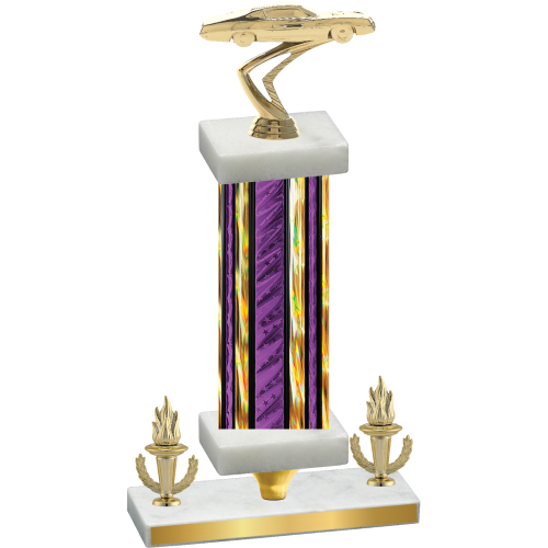 Premium Single Purple Glacier Victory Cars Trophy