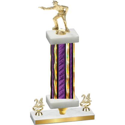 Premium Single Purple Glacier Year Shooter Trophy