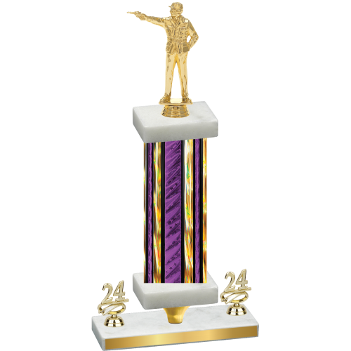 Premium Single Purple Glacier Year Shooter Trophy