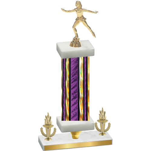 Premium Single Purple Glacier Victory Skater Trophy