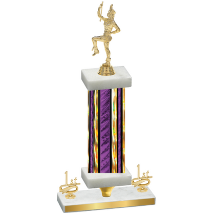 Premium Single Purple Glacier First Place Majorette Trophy