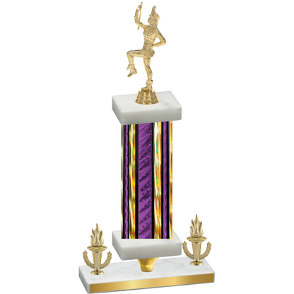 Premium Single Purple Glacier Victory Majorette Trophy