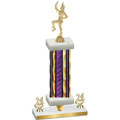 Premium Single Purple Glacier Year Majorette Trophy