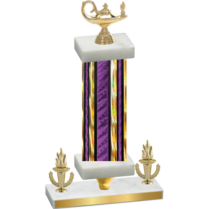 Premium Single Purple Glacier Victory Academics Trophy