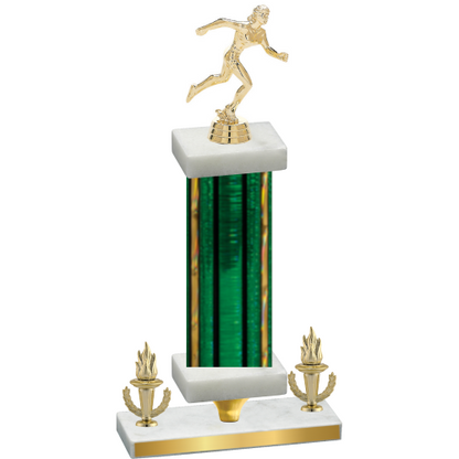 Premium Single Green Glacier Victory Running Trophy
