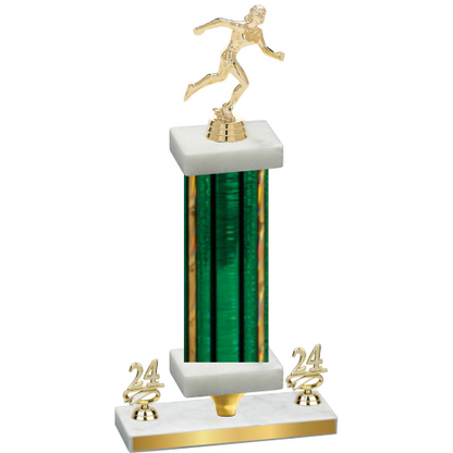 Premium Single Green Glacier Year Running Trophy
