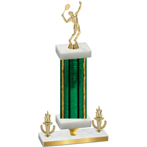 Premium Single Green Glacier Victory Tennis Trophy
