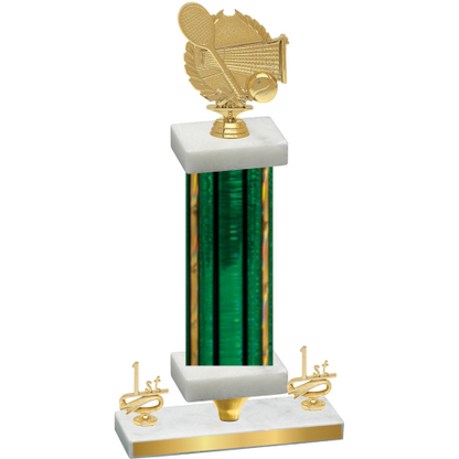 Premium Single Green Glacier First Place Tennis Trophy