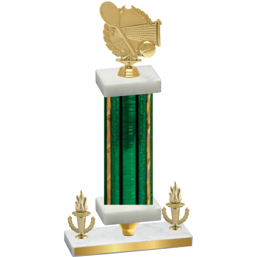 Premium Single Green Glacier Victory Tennis Trophy