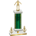 Premium Single Green Glacier Victory Wrestling Trophy