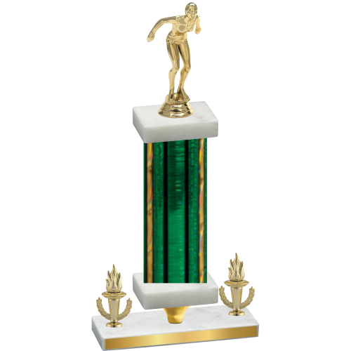 Premium Single Green Glacier Victory Tennis Trophy