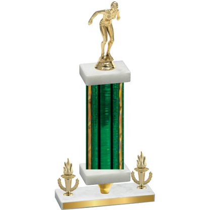Premium Single Green Glacier Victory Tennis Trophy