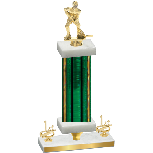 Premium Single Green Glacier First Place Hockey Trophy