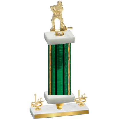 Premium Single Green Glacier First Place Hockey Trophy