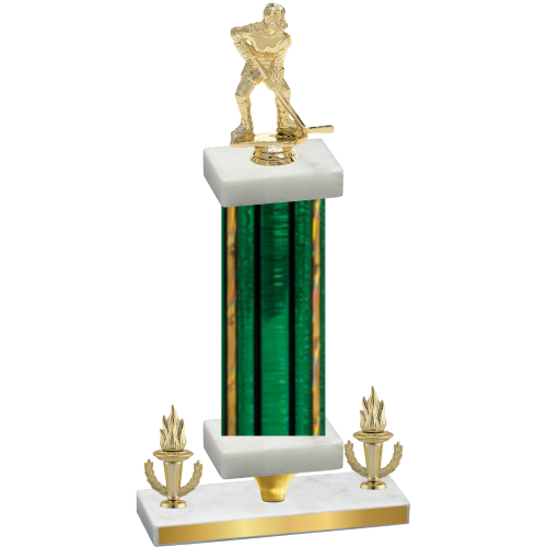 Premium Single Green Glacier Victory Hockey Trophy