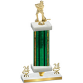 Premium Single Green Glacier Year Hockey Trophy