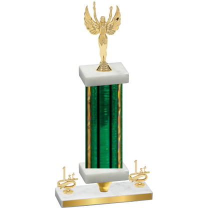 Premium Single Green Glacier First Place Victory Trophy