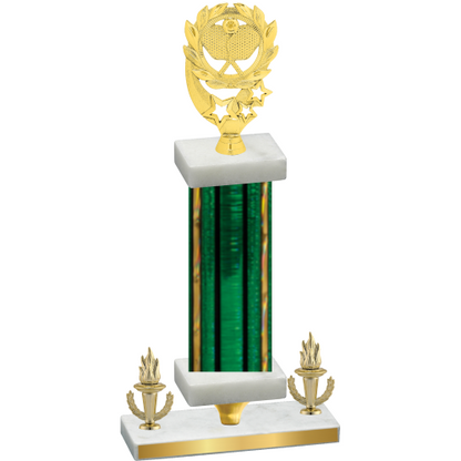 Premium Single Green Glacier Victory Pickleball Trophy