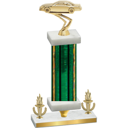 Premium Single Green Glacier Victory Cars Trophy