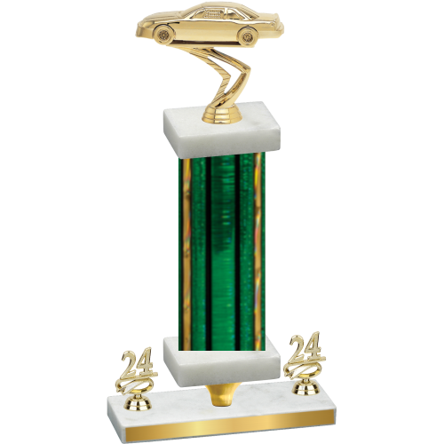 Premium Single Green Glacier Year Cars Trophy