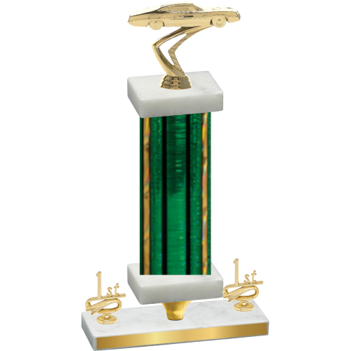 Premium Single Green Glacier First Place Cars Trophy