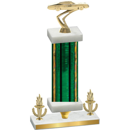 Premium Single Green Glacier Victory Cars Trophy
